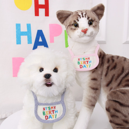 강아지 케이프 생일 스카프 고양이 턱받이